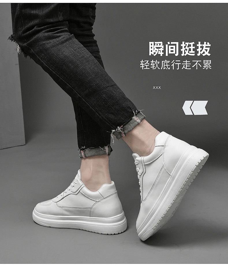 Men Sneakers  Elevator Shoes Fashion Sports Plus Size