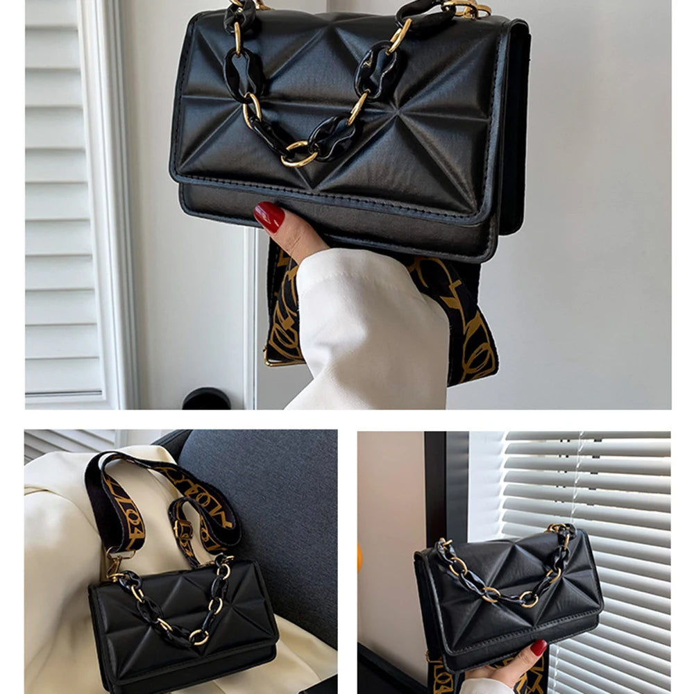 Large Shoulder Bags for Women Stone Pattern PU Leather