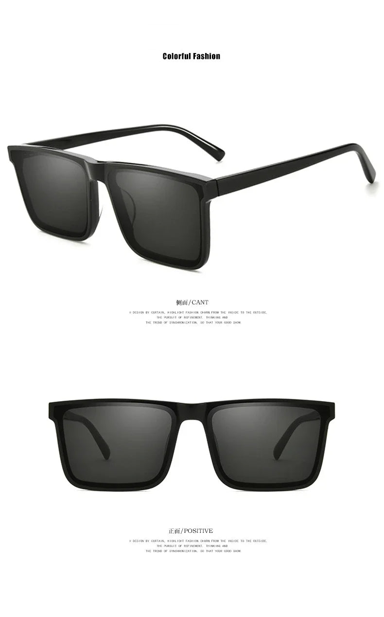 2025 New Sunglasses Men's Driving Anti-UV Sunglasses Concave Shape